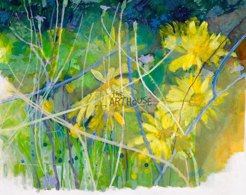 Yellow Daisies Flowers - Rectangular